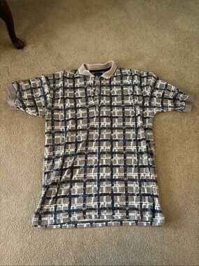 Adult Men’s Medium Vintage Tan Greg Norman Collection Polo Shirt